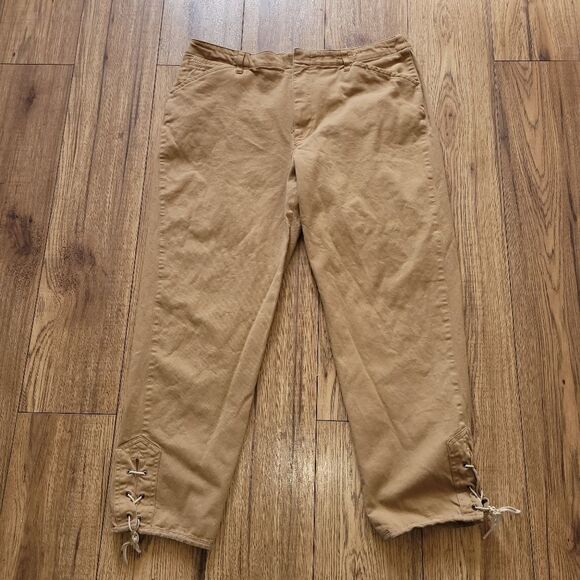 Ralph Lauren Pants - Ralph lauren brown capris  size 14